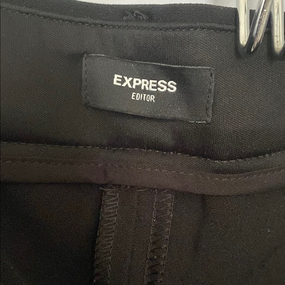 Express Editor Skinny Black Tapered Trousers with Modern Fit - Picture 2 of 9
